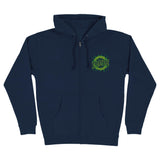 Creature Finest Strike Zip Hooded Heavyweight Sweatshirt Navy