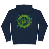 Creature Finest Strike Zip Hooded Heavyweight Sweatshirt Navy