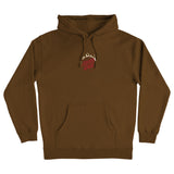 Santa Cruz Burnt Opus Oversized P/O Hooded Heavyweight Sweatshirt Brown