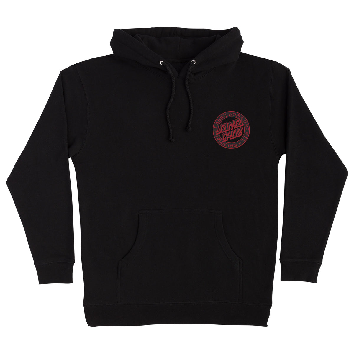 Santa Cruz Loco Dot P/O Hooded Midweight Sweatshirt Black