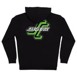 Santa Cruz Outer OGSC Zip Hooded Midweight Sweatshirt Black