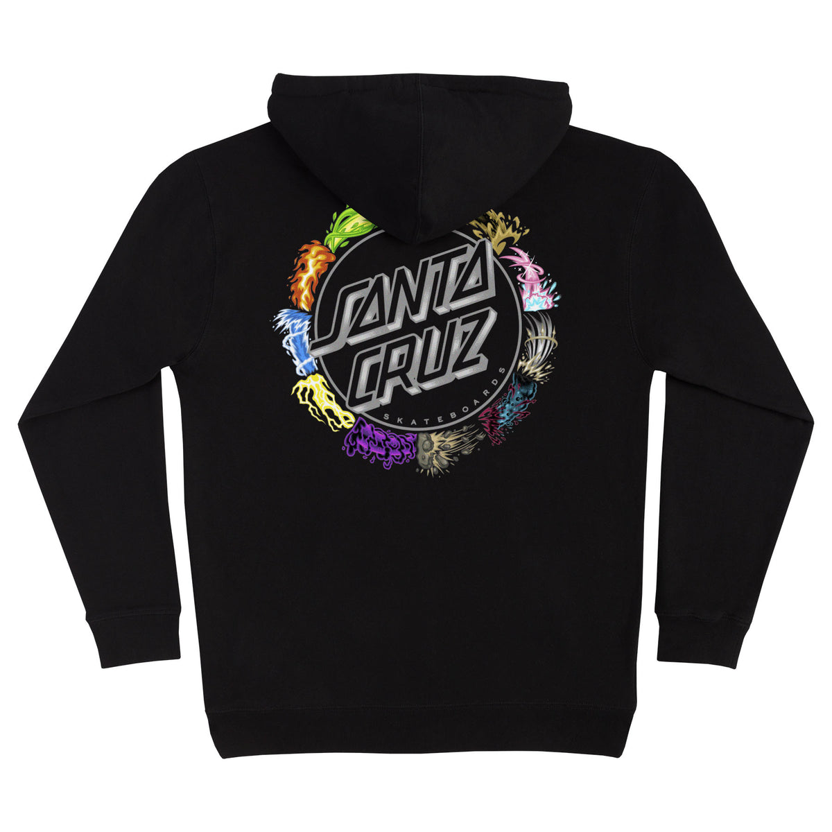 Santa Cruz x Pokémon Power Dot P/O Hooded Midweight Sweatshirt Black