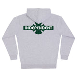 Independent OGBC Original Bar Cross Legacy HW Grey Heather Zip-up Hooded Sweatshirt