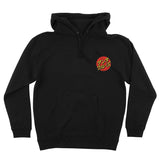 Santa Cruz Katakana Dot P/O Hooded Midweight Black Sweatshirt