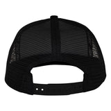 Santa Cruz Embroidered Black Mesh Trucker Snapback Hat