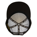 Santa Cruz Embroidered Black Mesh Trucker Snapback Hat