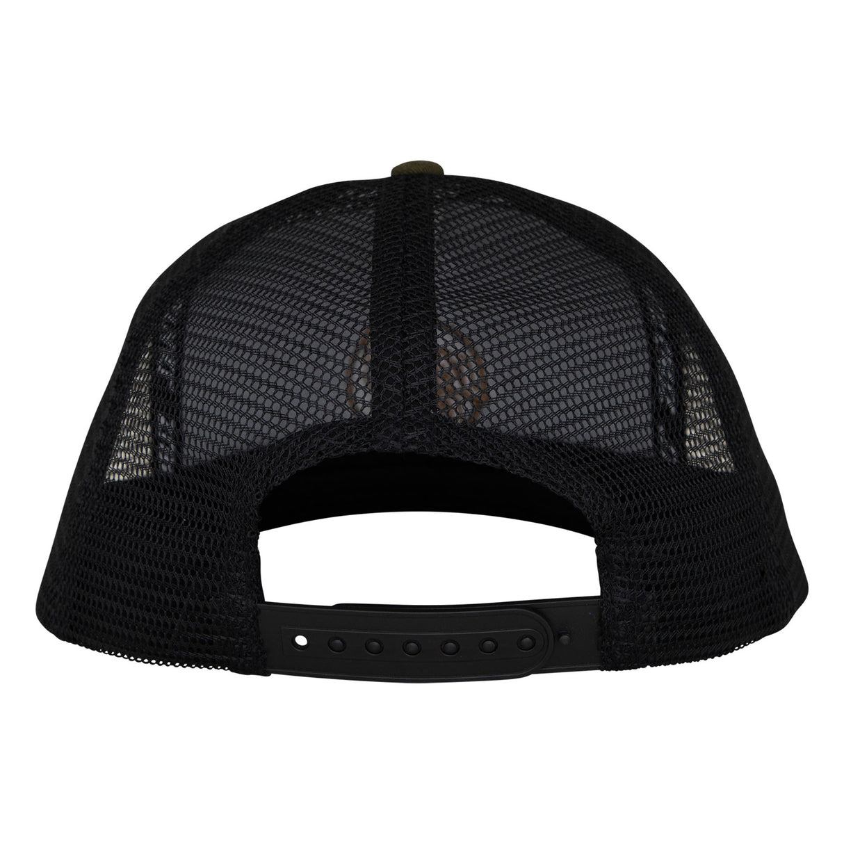 Santa Cruz Embroidered Olive Black Mesh Trucker Snapback Hat