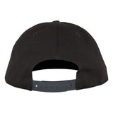 Santa Cruz Label Black Saddle Snapback Hat