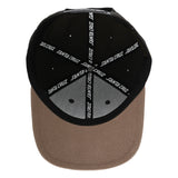 Santa Cruz Label Black Saddle Snapback Hat