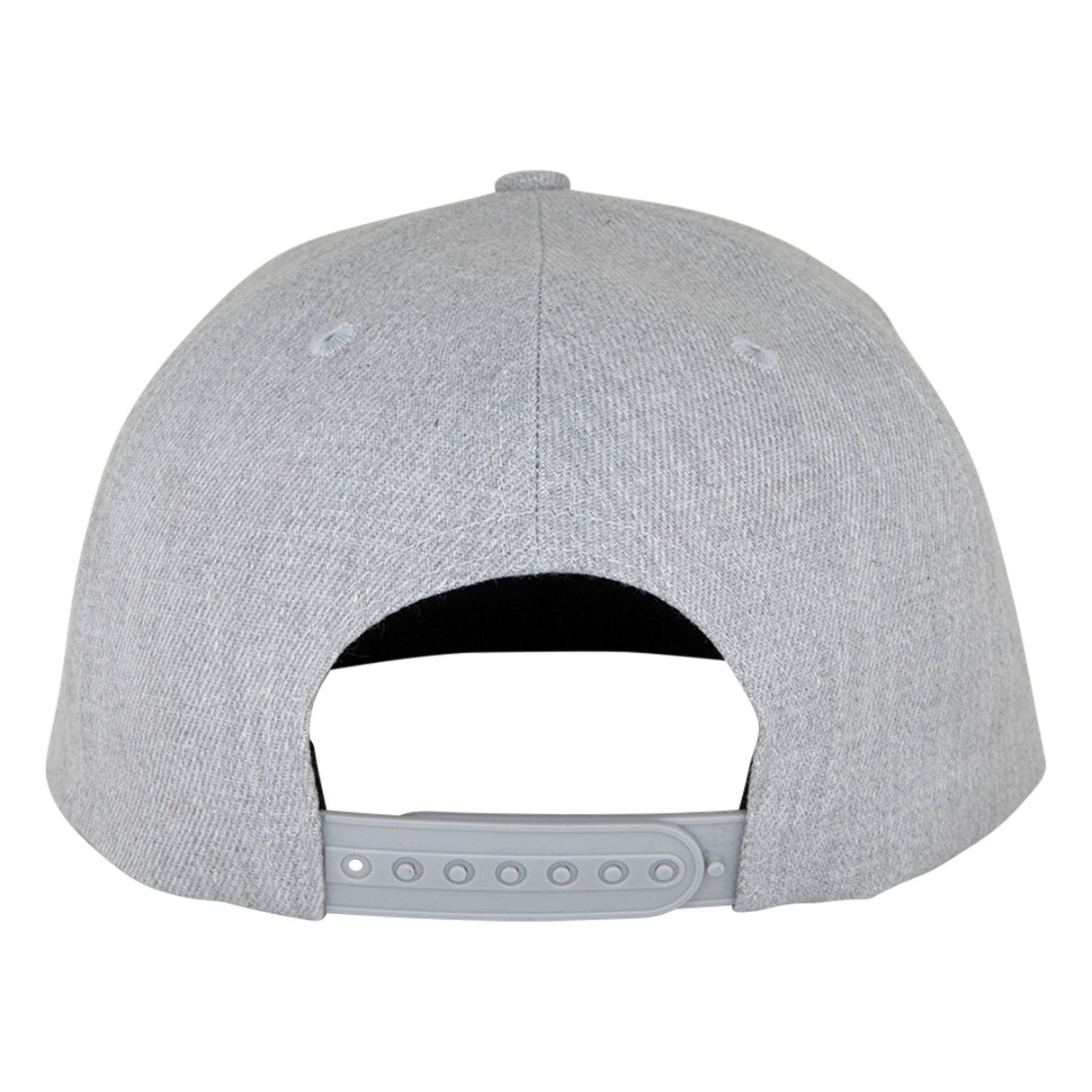 Santa Cruz Label Heather Grey White SIlver Snapback Hat