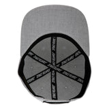 Santa Cruz Label Heather Grey White SIlver Snapback Hat