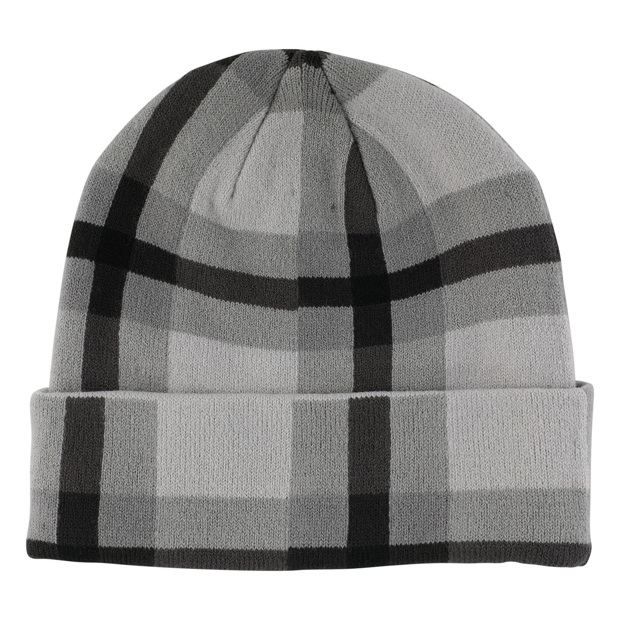 Santa Cruz Cruz Label Black Plaid Long Shoreman Beanie