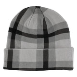 Santa Cruz Cruz Label Black Plaid Long Shoreman Beanie