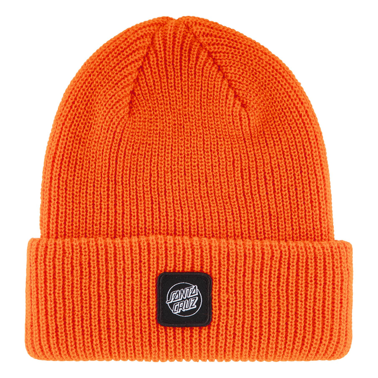 Santa Cruz Cruz Label Safety Orange Long Shoreman Beanie