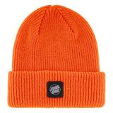 Santa Cruz Cruz Label Safety Orange Long Shoreman Beanie