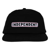 Independent Bar Logo Black Snapback Hat