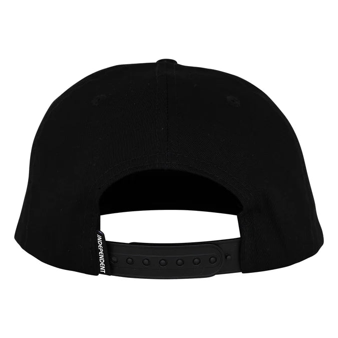 Independent Bar Logo Black Unstructured Snapback Hat