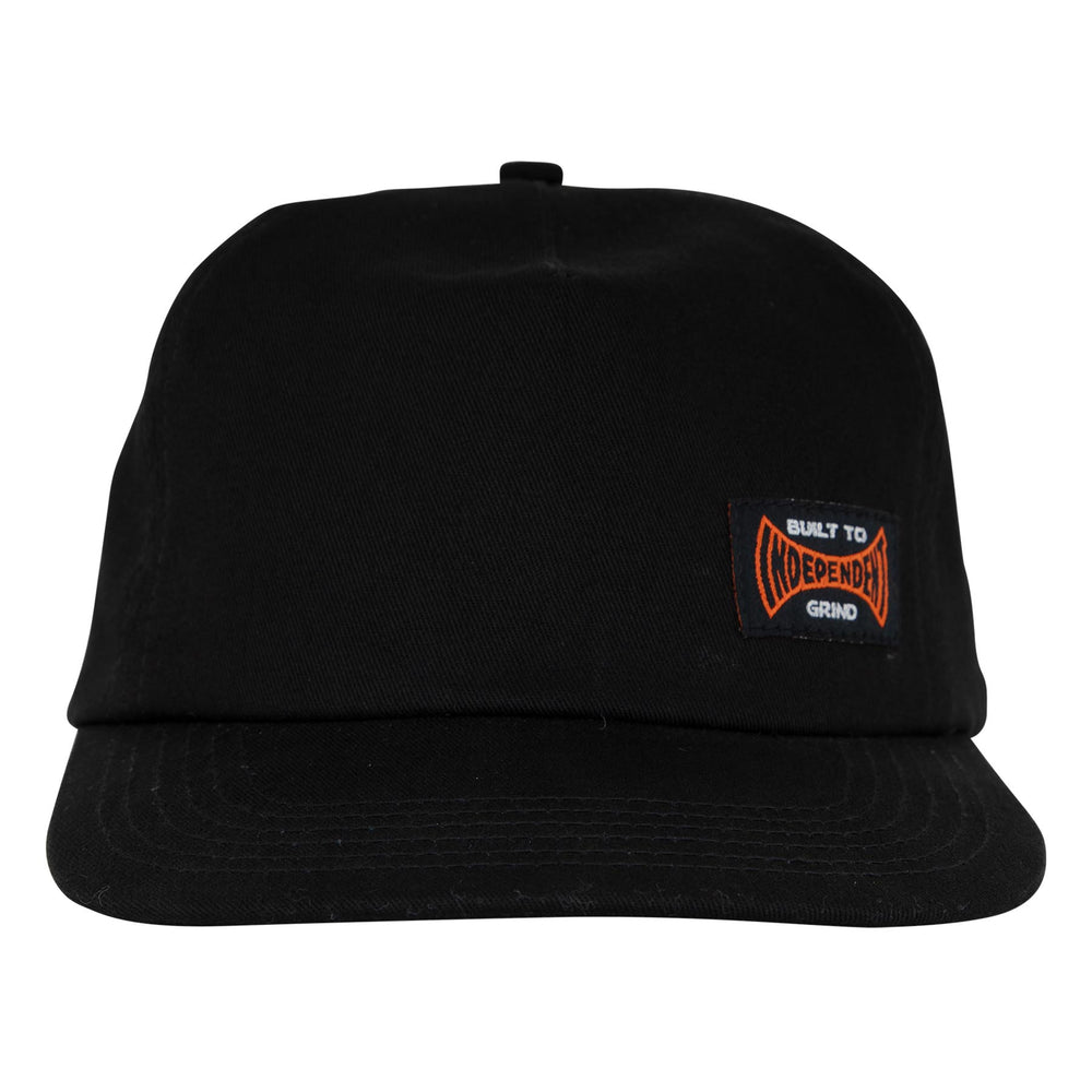 Independent Built To Grind Black Unstructured Snapback Hat