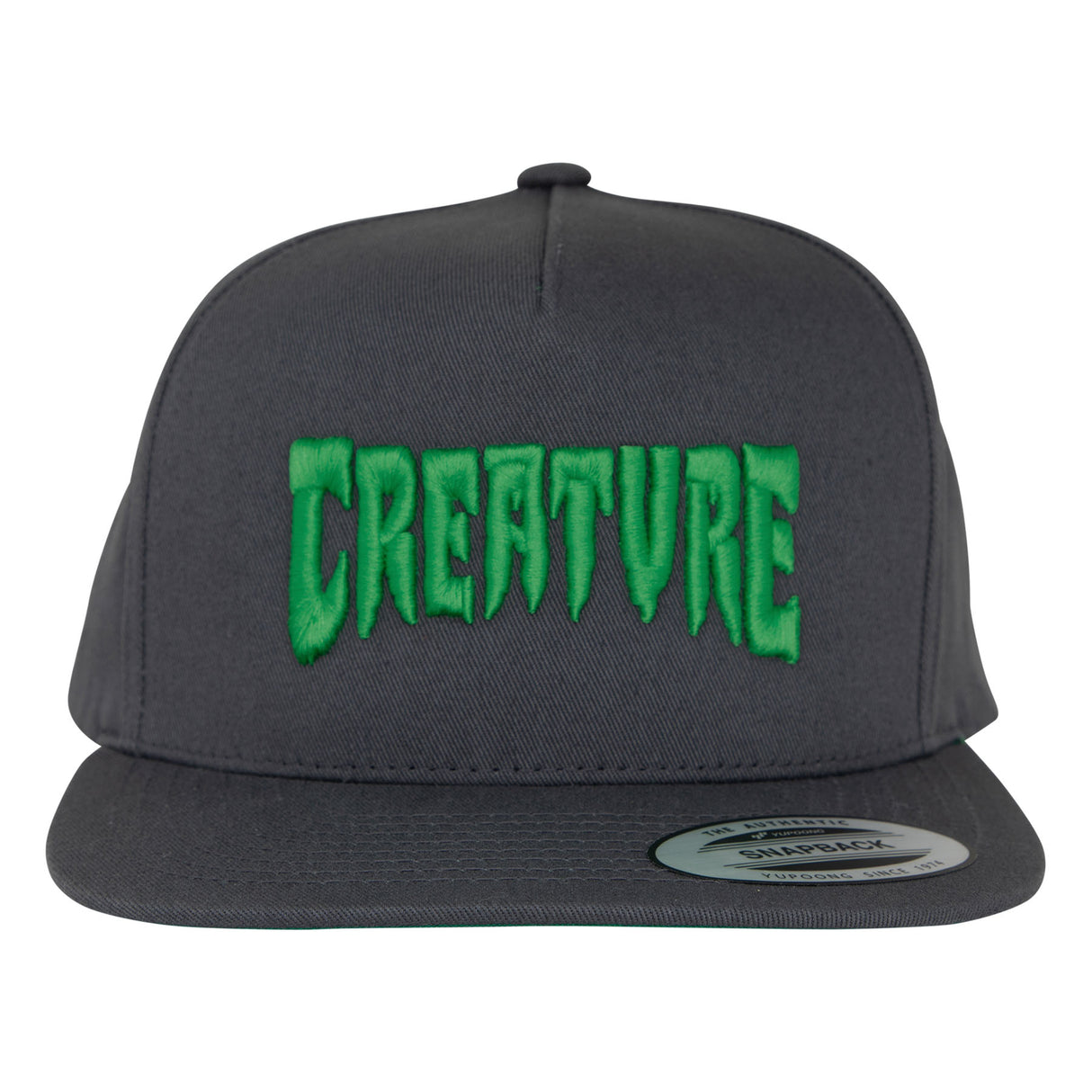 Creature Mono Dark Grey Snapback Hat