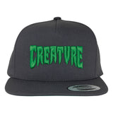 Creature Mono Dark Grey Snapback Hat