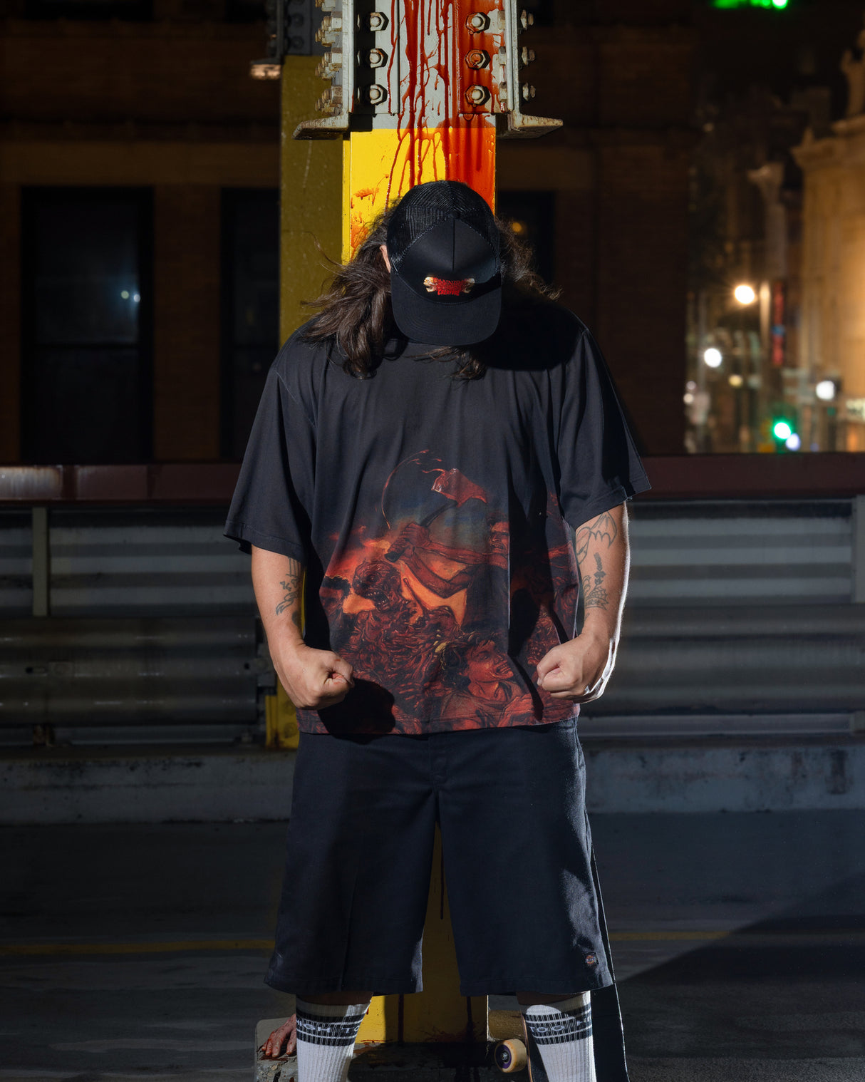 Creature Cannibal Corpse Black Snapback Hat