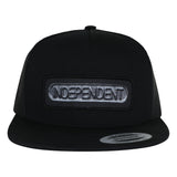 Independent Sand Cast Black Snapback Hat