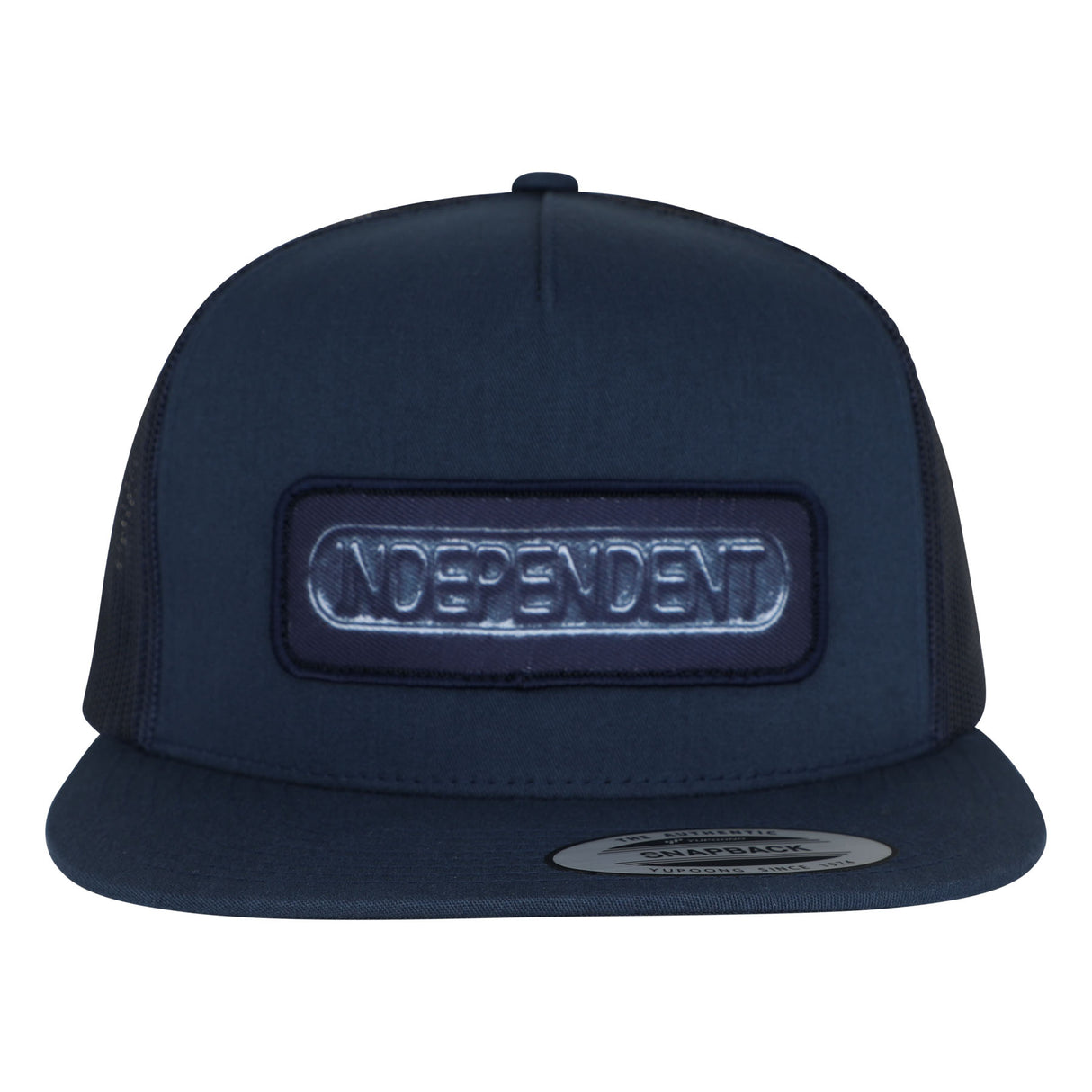 Independent Sand Cast Navy Snapback Hat