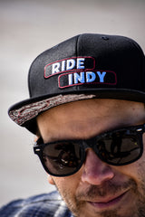 Independent Sticker Slap Black Snapback Hat
