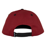 Independent Sticker Slap Maroon Black Snapback Hat