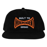 Independent Built To Grind Span Black Snapback Unstructured Hat