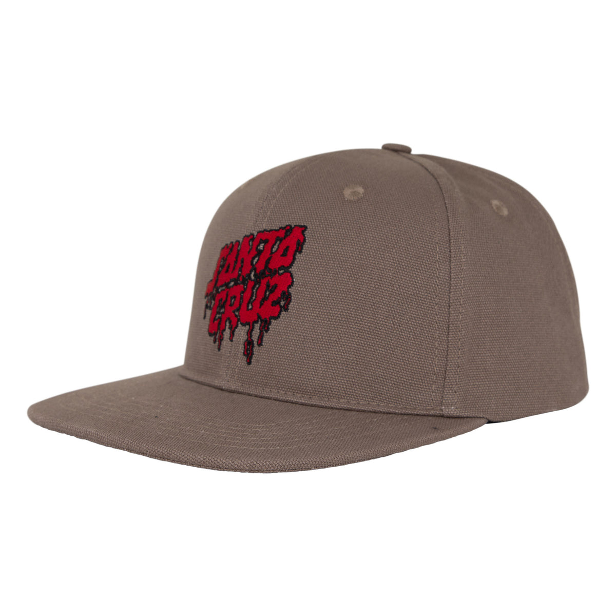 Santa Cruz Plasma Stacked Strip Snapback Structured Hat Khaki