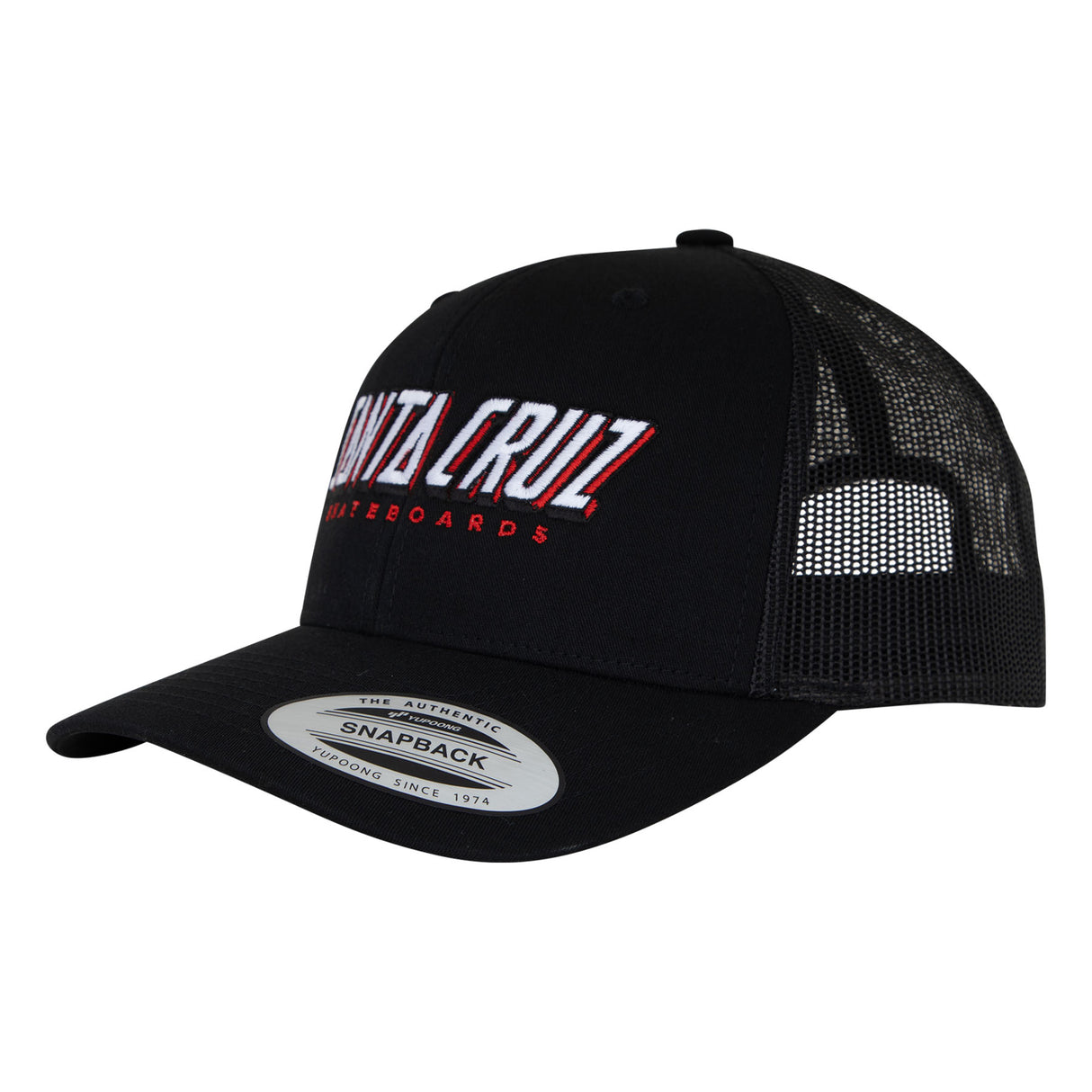 Santa Cruz Big Strip Black Snapback Hat