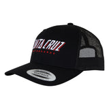 Santa Cruz Big Strip Black Snapback Hat