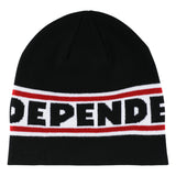 Independent Bar Logo Black Skull Cap Beanie