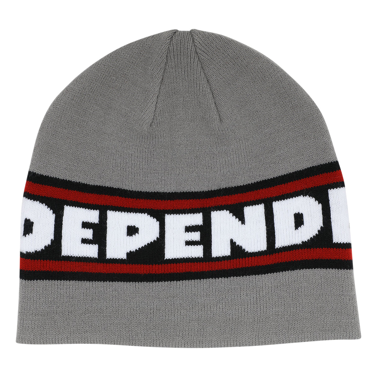 Independent Bar Logo Grey Skull Cap Beanie