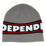 Independent Bar Logo Grey Skull Cap Beanie