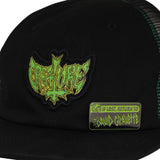 Creature Gravette Hippie Skull 20th Black Snapback Unstructured Hat