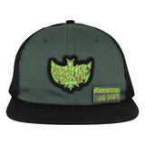Creature Gravette Hippie Skull 20th Black Snapback Unstructured Hat