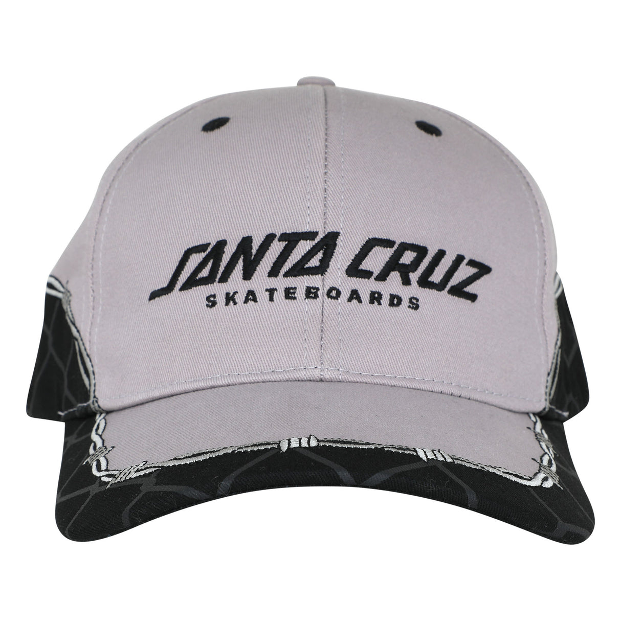 Santa Cruz Spot Snapback Structured Hat Grey Chain