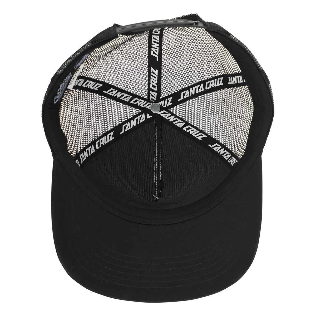 Santa Cruz x Pokémon TCG Hand Mesh Trucker Structured Youth Hat White/Black