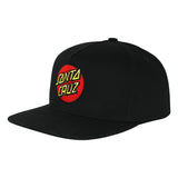 Santa Cruz Classic Dot Snapback Black Youth Hat