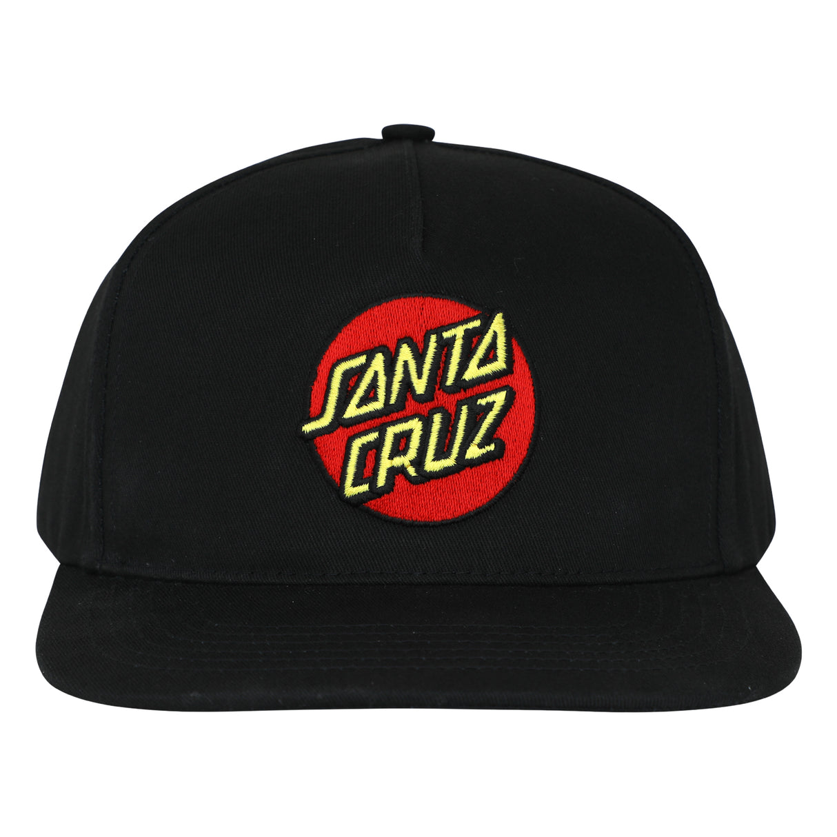 Santa Cruz Classic Dot Snapback Black Youth Hat