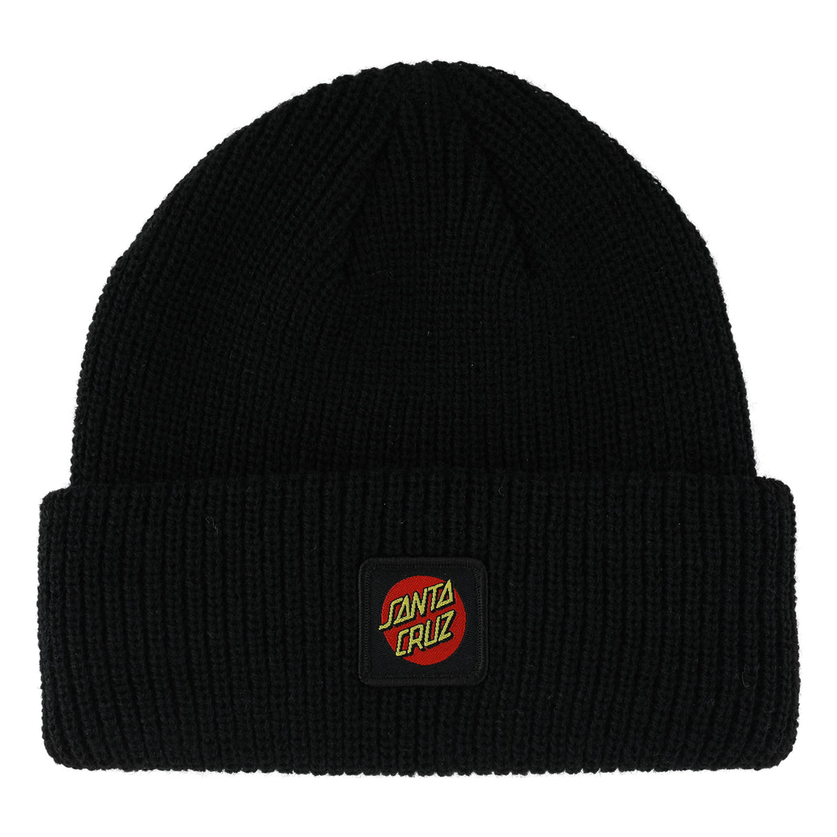 Santa Cruz Cruz Label Beanie Long Shoreman Black Youth Hat