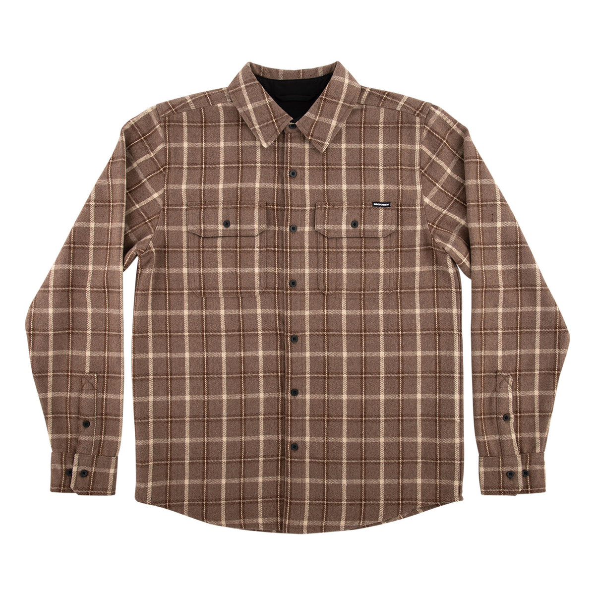 Independent Belmont L/s Flannel Top Brown/Tan
