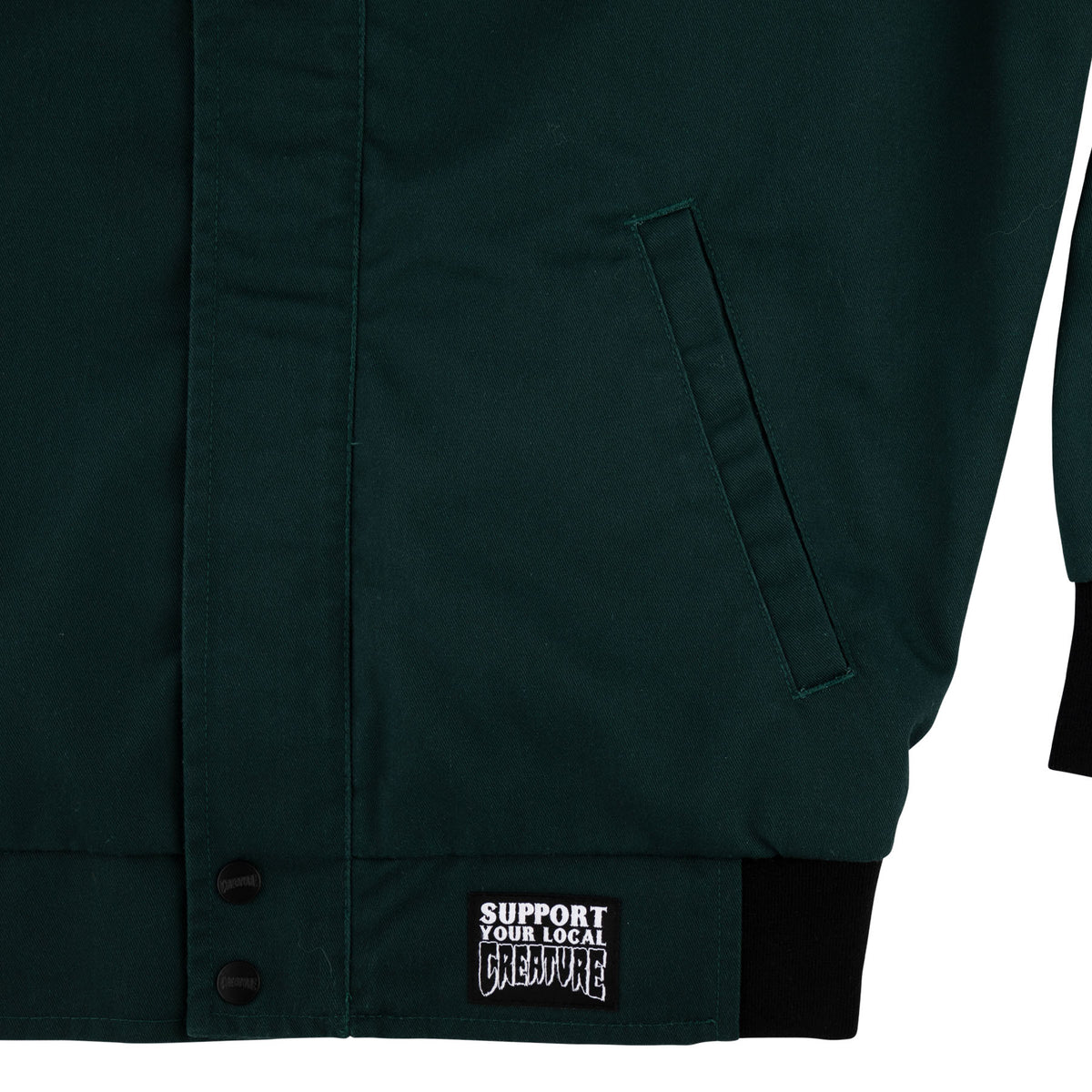 Creature Hesher Lightweight Bomber L/s Jacket Hunter Green