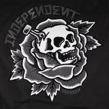 Independent Dressen Skull Rose Hooded Windbreaker L/s Jacket Black