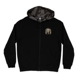 Santa Cruz Dressen Tribal Arch Reversible Zip Hooded Jacket Black