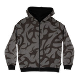 Santa Cruz Dressen Tribal Arch Reversible Zip Hooded Jacket Black