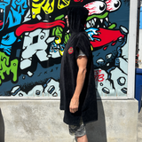 Santa Cruz Classic Dot Black Hooded Towel