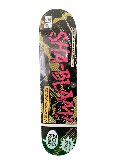 Zoo York 2004 Kenny Hughes Comic Strip 7.5" Classic Skateboard Deck